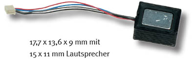 085-32015 - microSUSI Kompakt Soundmodul leer 17,7x13,6x9mm